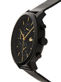 Lacoste Replay Black Dial Black Steel Strap Watch for Men - 2011194 Authentic Buy Shop Now