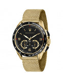 Maserati Traguardo 45mm Quartz Gold Black Dial Watch For Men - R8873612010 Authentic Buy Shop Now