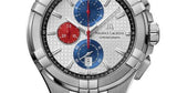 Maurice Lacroix Aikon Chronograph Special Edition Mahindra Racing Silver Dial Grey Rubber Strap Watch for Men - AI1018-TT031-130-2 Authentic Buy Shop Now