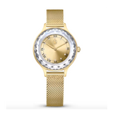 Swarovski Octea Nova Analog Gold Dial Gold Mesh Strap Watch for Women - 5649993 Authentic Buy Shop Now