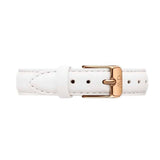 Daniel Wellington Classic Petite Bondi Black Dial White Leather Strap Watch For Women - DW00100285 Authentic Buy Shop Now