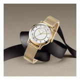 Maserati Epoca Mother of Pearl Dial Yellow Gold Mesh Strap Watch For Women - R8853118502 Authentic Buy Shop Now