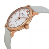 Marc Jacobs Baker White Dial White Leather Strap Watch for Women - MBM1284 Authentic Buy Shop Now
