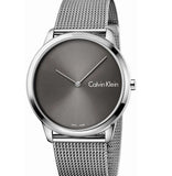 Calvin Klein Minimal Grey Dial Silver Mesh Bracelet Watch for Men - K3M211Y3 Authentic Buy Shop Now