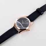 Tissot T Wave Black Dial Black Leather Strap Watch For Women - T112.210.36.051.00 Authentic Buy Shop Now