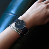 Daniel Wellington Classic Cornwall Black Dial Black Nylon Strap Watch For Women - DW00100149 Authentic Buy Shop Now