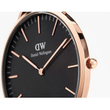 Daniel Wellington Classic Roselyn Black Dial Maroon Nylon Strap Watch For Women - DW00100273 Authentic Buy Shop Now