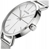 Calvin Klein Even White Dial Silver Mesh Bracelet Watch for Women - K7B23126 Authentic Buy Shop Now
