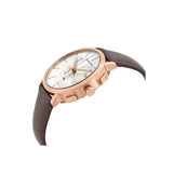 Calvin Klein Posh Chronograph White Dial Brown Leather Strap Watch for Men - K8Q376G6 Authentic Buy Shop Now