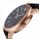Emporio Armani Luigi Quartz Black Dial Black Rubber Strap Watch For Men - AR11097 Authentic Buy Shop Now