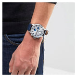 Tommy Hilfiger Jackson Silver Dial Black Leather Strap Watch for Men - 1791240 Authentic Buy Shop Now
