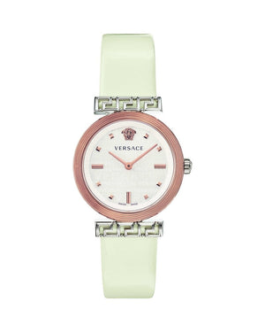 Versace Greca White Dial White Leather Strap Watch for Women - VELW00120 Authentic Buy Shop Now