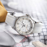 Breitling Superocean Automatic 36 White Dial White Rubber Strap Watch for Men - A17377211A1S1 Authentic Buy Shop Now