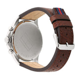 Tommy Hilfiger Dean Multifunctional Blue Dial Brown Leather Strap Watch for Men - 1791275 Authentic Buy Shop Now