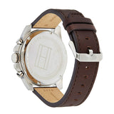 Tommy Hilfiger Decker Grey Dial Brown Leather Strap Watch for Men - 1791562 Authentic Buy Shop Now
