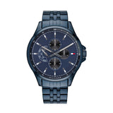 Tommy Hilfiger Shawn Quartz Blue Dial Blue Steel Strap Watch for Men - 1791618 Authentic Buy Shop Now