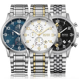 Hugo Boss Areoliner Chronograph White Dial Two Tone Steel Strap Watch for Men - 1513236 Authentic Buy Shop Now