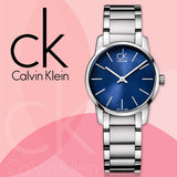 Calvin Klein City Blue Dial Silver Steel Strap Watch for Women - K2G2314N Authentic Buy Shop Now