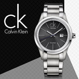 Calvin Klein Bold Black Dial Silver Steel Strap Watch for Men - K2246107 Authentic Buy Shop Now