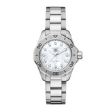 Tag Heuer Aquaracer Diamonds Mother of Pearl Dial Silver Steel Strap Watch for Women - WBD1414.BA0741 Authentic Buy Shop Now