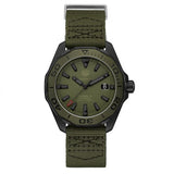 Tag Heuer Aquaracer Automatic Green Dial Khakhi Green Nylon Strap Watch for Men - WAY208E.FC8222 Authentic Buy Shop Now