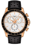 Tissot V8 Quartz Chronograph White Dial Black Rubber Strap Watch For Men - T106.417.36.031.00 Authentic Buy Shop Now