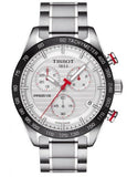Tissot T Sport PRS 516 Chronograph White Dial Silver Steel Strap Watch For Men - T100.417.11.031.00 Authentic Buy Shop Now