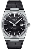 Tissot PRX Powermatic 80 Black Dial Black Leather Strap Watch for Men - T137.407.16.051.00 Authentic Buy Shop Now