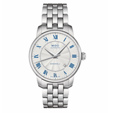 Mido Baroncelli III Automatic Silver Dial Silver Steel Strap Watch For Men - M8600.4.21.1 Authentic Buy Shop Now