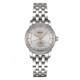 Mido Baroncelli III Automatic Silver Dial Silver Steel Strap Watch For Women - M7600.4.10.1 Authentic Buy Shop Now