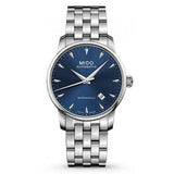 Mido Baroncelli II Automatic Blue Dial Silver Steel Strap Watch For Men - M8600.4.15.1 Authentic Buy Shop Now