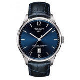 Tissot Chemin Des Tourelles Powermatic 80 Blue Dial Blue Leather Strap Watch for Men - T099.407.16.047.00 Authentic Buy Shop Now