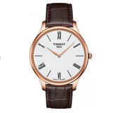Tissot Tradition 5.5 White Dial Brown Leather Strap Watch for Men - T063.409.36.018.00 Authentic Buy Shop Now