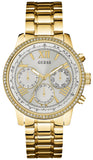 Guess Multi-function Diamonds White Dial Gold Steel Strap Watch for Women - W0559L2 Authentic Buy Shop Now