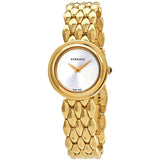 Versace V-Flare Quartz Silver Dial Gold Steel Strap Watch for Women - VEBN00718 Authentic Buy Shop Now