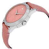 Gucci G Timeless Quartz Candy Pink Dial Pink Leather Strap Watch For Women - YA1264030 Authentic Buy Shop Now
