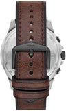 Fossil Dillinger Chronograph White Dial Brown Leather Strap Watch for Men - FS5674 Authentic Buy Shop Now
