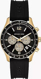 Michael Kors Berkley Chronograph Black Dial Black Rubber Strap Watch for Men - MKO1038 Authentic Buy Shop Now