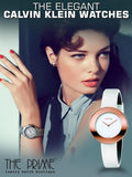 Calvin Klein Chic White Dial White Leather Strap Watch for Women - K7N236K2 Authentic Buy Shop Now
