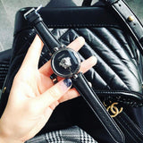 Versace Palazzo Empire Black Dial Black Leather Strap Watch for Women - VCO050017 Authentic Buy Shop Now