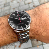 Mido Commander II Automatic Black Dial Silver Steel Strap Watch For Men - M021.431.11.051.00 Authentic Buy Shop Now