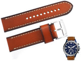 Fossil Nate Chronograph Navy Blue Dial Brown Leather Strap Watch for Men - JR1504 Authentic Buy Shop Now