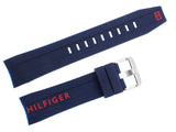Tommy Hilfiger Nolan Chronograph Blue Dial Blue Rubber Strap Watch for Men - 1791142 Authentic Buy Shop Now