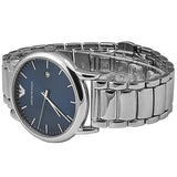 Emporio Armani Luigi Blue Dial Silver Steel Strap Watch For Men - AR11089 Authentic Buy Shop Now