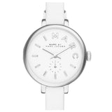 Marc Jacobs Sally White Dial White Leather Strap Watch for Women - MBM1350 Authentic Buy Shop Now