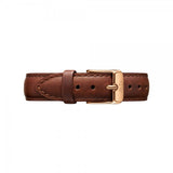 Daniel Wellington Petite St Mawes Black Dial Brown Leather Strap Watch For Women - DW00100169 Authentic Buy Shop Now