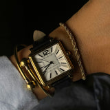 Marc Jacobs Vic Silver Dial Black Leather Strap Watch for Women - MJ1437 Authentic Buy Shop Now