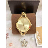 Michael Kors Runway Gold Dial Gold Steel Strap Watch for Women - MK3222 Authentic Buy Shop Now