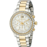 Michael Kors Brinkley Chronograph Silver Dial Two Tone Steel Strap Watch for Women - MK6188 Authentic Buy Shop Now