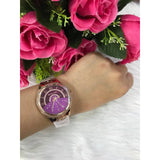 Michael Kors Lauryn Pink Dial Rose Gold Steel Strap Watch for Women - MK3722 Authentic Buy Shop Now